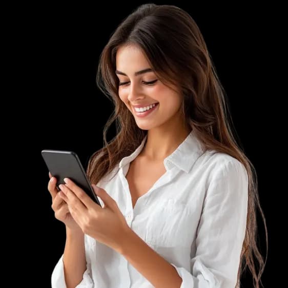 Person looking at phone