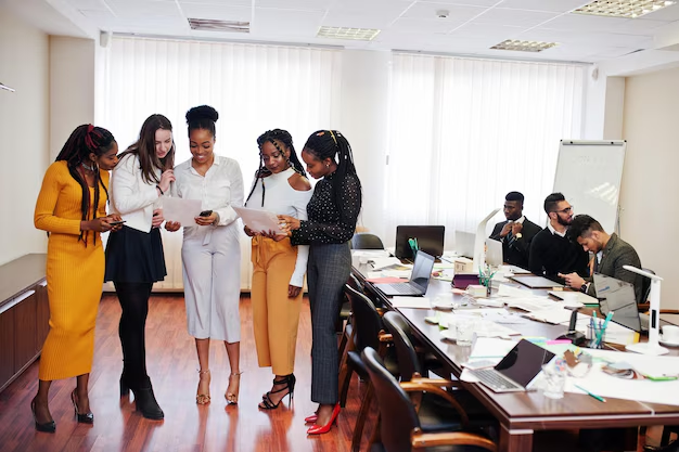 Professional team meeting